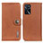 Leather Case Stands Flip Cover Holder K02Z for Oppo A16s Brown