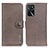 Leather Case Stands Flip Cover Holder K02Z for Oppo A16s Gray