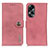 Leather Case Stands Flip Cover Holder K02Z for Oppo A18 Pink