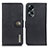 Leather Case Stands Flip Cover Holder K02Z for Oppo A78 4G Black