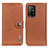 Leather Case Stands Flip Cover Holder K02Z for Oppo A94 5G Brown