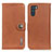 Leather Case Stands Flip Cover Holder K02Z for Oppo K9 Pro 5G Brown