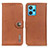 Leather Case Stands Flip Cover Holder K02Z for Realme 9 Pro+ Plus 5G Brown