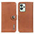 Leather Case Stands Flip Cover Holder K02Z for Realme GT2 Pro 5G Brown