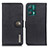 Leather Case Stands Flip Cover Holder K02Z for Realme Q5 5G Black