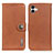 Leather Case Stands Flip Cover Holder K02Z for Samsung Galaxy A04 4G Brown