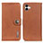 Leather Case Stands Flip Cover Holder K02Z for Samsung Galaxy A04E Brown