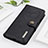 Leather Case Stands Flip Cover Holder K02Z for Samsung Galaxy F23 5G Black