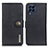 Leather Case Stands Flip Cover Holder K02Z for Samsung Galaxy M53 5G Black