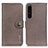Leather Case Stands Flip Cover Holder K02Z for Sony Xperia 1 IV Gray