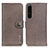 Leather Case Stands Flip Cover Holder K02Z for Sony Xperia 1 IV SO-51C Gray