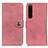 Leather Case Stands Flip Cover Holder K02Z for Sony Xperia 1 IV SO-51C Pink