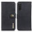 Leather Case Stands Flip Cover Holder K02Z for Sony Xperia 10 III SO-52B Black