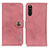 Leather Case Stands Flip Cover Holder K02Z for Sony Xperia 10 III SO-52B Pink