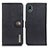 Leather Case Stands Flip Cover Holder K02Z for Sony Xperia Ace III SOG08 Black