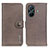 Leather Case Stands Flip Cover Holder K02Z for Vivo T1 5G Gray