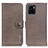 Leather Case Stands Flip Cover Holder K02Z for Vivo Y15C Gray