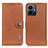 Leather Case Stands Flip Cover Holder K02Z for Vivo Y77 5G Brown