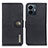 Leather Case Stands Flip Cover Holder K02Z for Vivo Y77e 5G Black