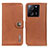 Leather Case Stands Flip Cover Holder K02Z for Xiaomi Mi 13T Pro 5G Brown