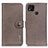 Leather Case Stands Flip Cover Holder K02Z for Xiaomi POCO C3 Gray