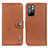 Leather Case Stands Flip Cover Holder K02Z for Xiaomi Poco M4 Pro 5G Brown