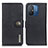 Leather Case Stands Flip Cover Holder K02Z for Xiaomi Redmi 11A 4G Black