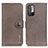 Leather Case Stands Flip Cover Holder K02Z for Xiaomi Redmi Note 10 5G Gray