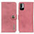 Leather Case Stands Flip Cover Holder K02Z for Xiaomi Redmi Note 10 JE 5G Pink