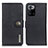 Leather Case Stands Flip Cover Holder K02Z for Xiaomi Redmi Note 10 Pro 5G Black