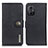 Leather Case Stands Flip Cover Holder K02Z for Xiaomi Redmi Note 11R 5G Black