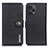 Leather Case Stands Flip Cover Holder K02Z for Xiaomi Redmi Note 12 Turbo 5G Black