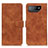 Leather Case Stands Flip Cover Holder K03Z for Asus ROG Phone 7 Brown