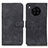 Leather Case Stands Flip Cover Holder K03Z for Huawei Honor 50 Lite Black