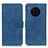 Leather Case Stands Flip Cover Holder K03Z for Huawei Honor 50 Lite Blue