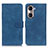 Leather Case Stands Flip Cover Holder K03Z for Huawei Honor 60 5G Blue