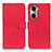 Leather Case Stands Flip Cover Holder K03Z for Huawei Honor 60 5G Red