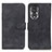 Leather Case Stands Flip Cover Holder K03Z for Huawei Honor 80 5G Black