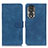 Leather Case Stands Flip Cover Holder K03Z for Huawei Honor 80 5G Blue