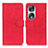 Leather Case Stands Flip Cover Holder K03Z for Huawei Honor 90 5G Red