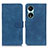 Leather Case Stands Flip Cover Holder K03Z for Huawei Honor X5 Plus Blue