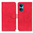 Leather Case Stands Flip Cover Holder K03Z for Huawei Honor X7 Red