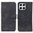 Leather Case Stands Flip Cover Holder K03Z for Huawei Honor X8 4G Black