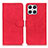 Leather Case Stands Flip Cover Holder K03Z for Huawei Honor X8 4G Red