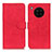 Leather Case Stands Flip Cover Holder K03Z for Huawei Nova 8i Red