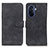 Leather Case Stands Flip Cover Holder K03Z for Huawei Nova Y70 Plus Black