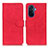 Leather Case Stands Flip Cover Holder K03Z for Huawei Nova Y70 Red