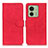 Leather Case Stands Flip Cover Holder K03Z for Motorola Moto Edge (2023) 5G Red