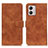 Leather Case Stands Flip Cover Holder K03Z for Motorola Moto G53j 5G