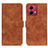 Leather Case Stands Flip Cover Holder K03Z for Motorola Moto G84 5G